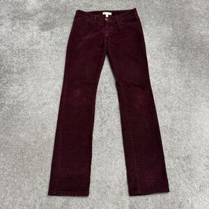Banana Republic WE Skinny Cord Stretch Corduroy Pants Womens 26 Burgundy Casual
